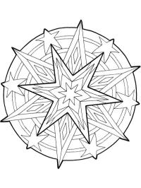 Mandala de l'étoile de Noël