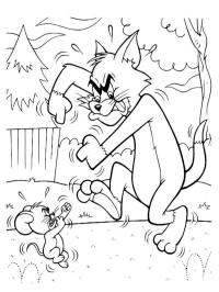 Tom et Jerry se battent