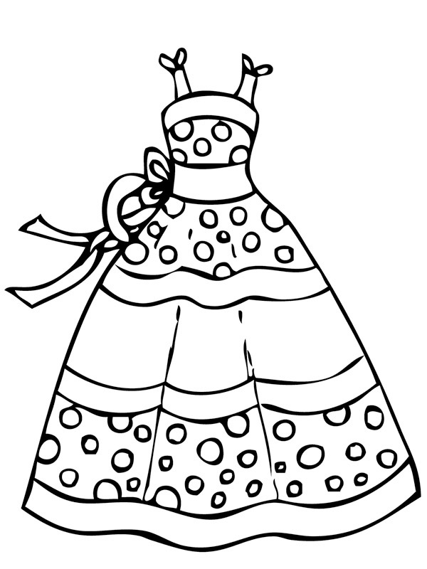 Image à colorier robe topcoloriages fr