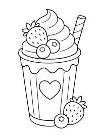 Milk-shake à la fraise