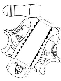 Maquette à découper chaussure de Saint-Nicolas