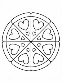 Gateau avec des petits cœurs