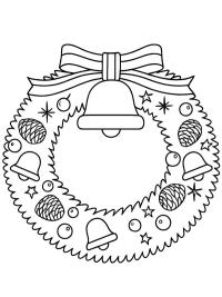 Couronne de Noël avec clochettes de Noël