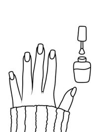 Dessiner des ongles avec du vernis à ongles