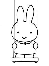 Miffy sur la balançoire