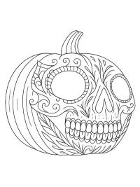 Crâne citrouille