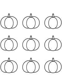 Citrouilles d'automne simples