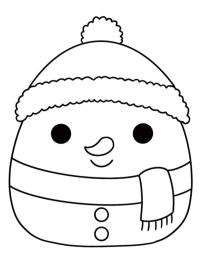 Bonhomme de neige Squishmallows