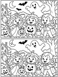 Halloween Trouve les 5 différences