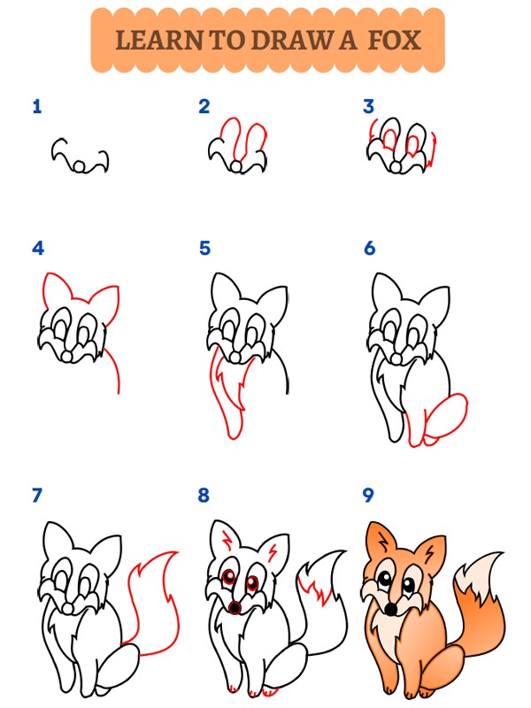 Comment dessiner un renard
