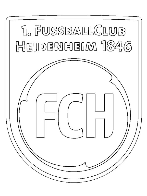 1. FC Heidenheim 1846 Coloriage