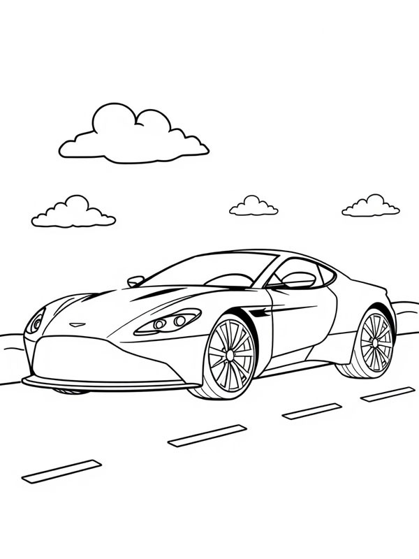 Aston Martin Valhalla Coloriage