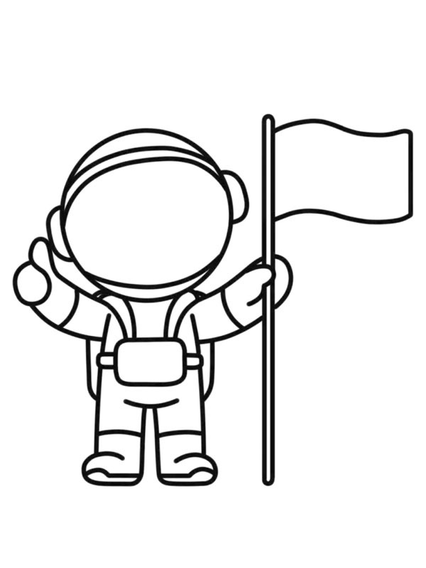 Astronaute Coloriage