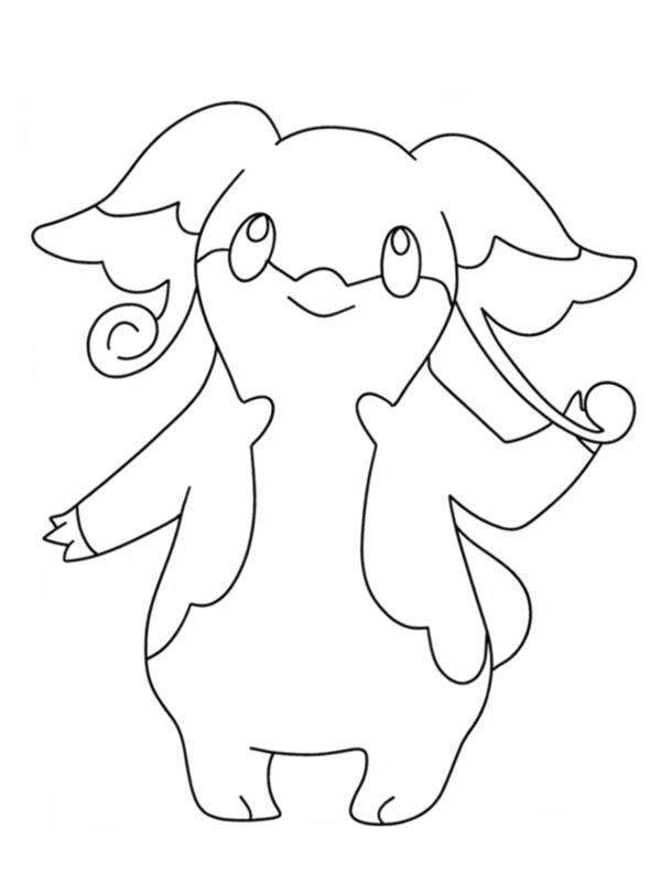 Nanméouïe (Pokémon) Coloriage