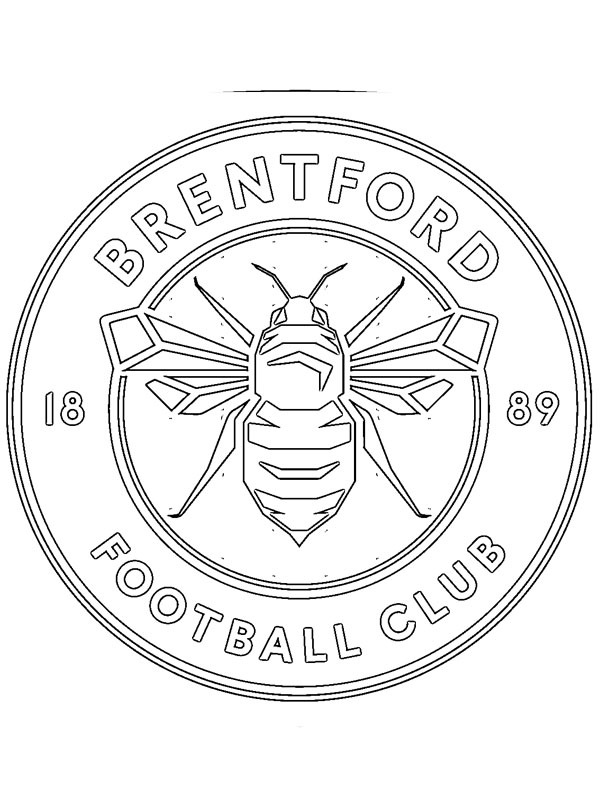 Brentford FC Coloriage