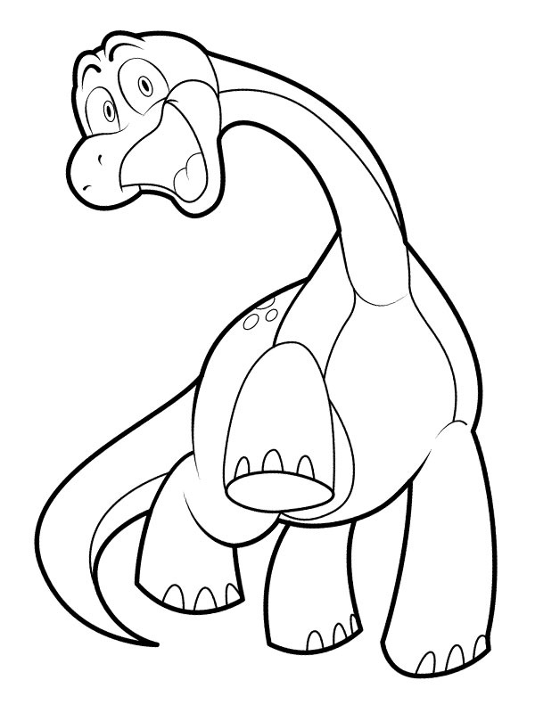 Source le dinosaure Coloriage