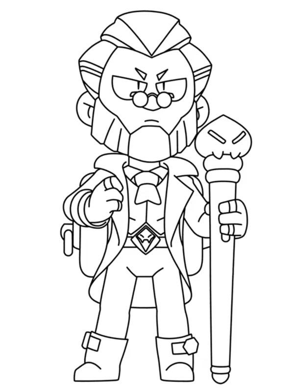 Byron Brawl Stars Coloriage