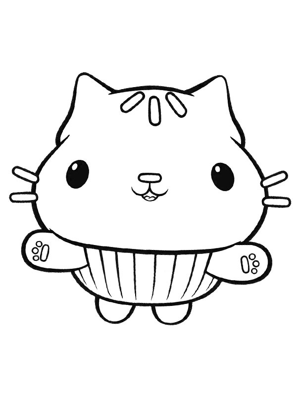 Cakey Cat Coloriage