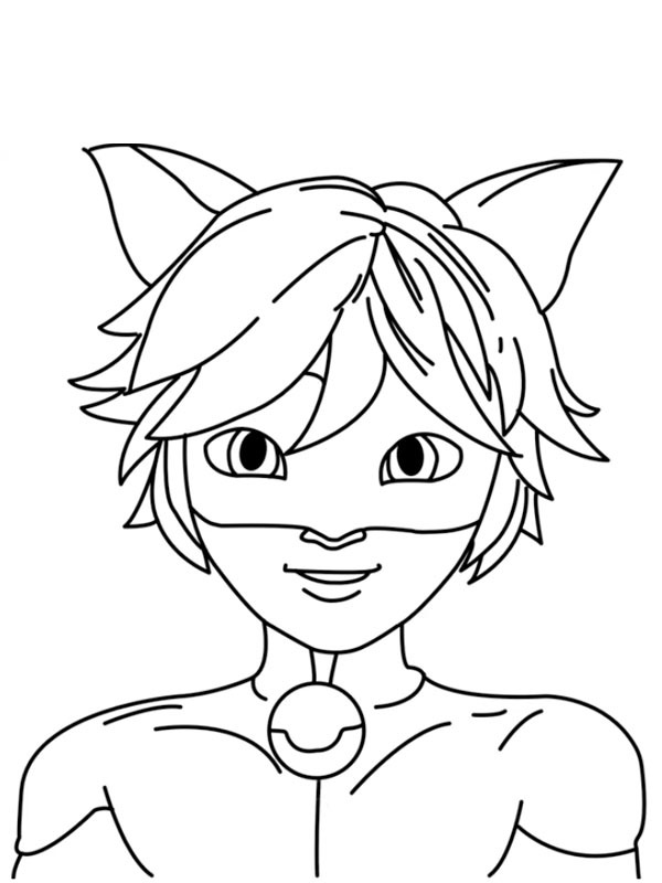 Cat Noir Miraculous Coloriage