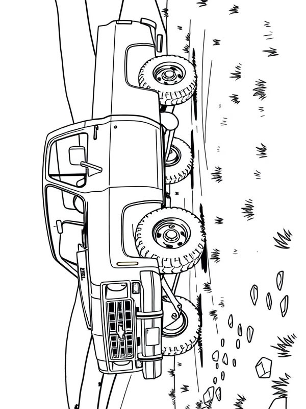 Chevrolet K10 1975 Coloriage