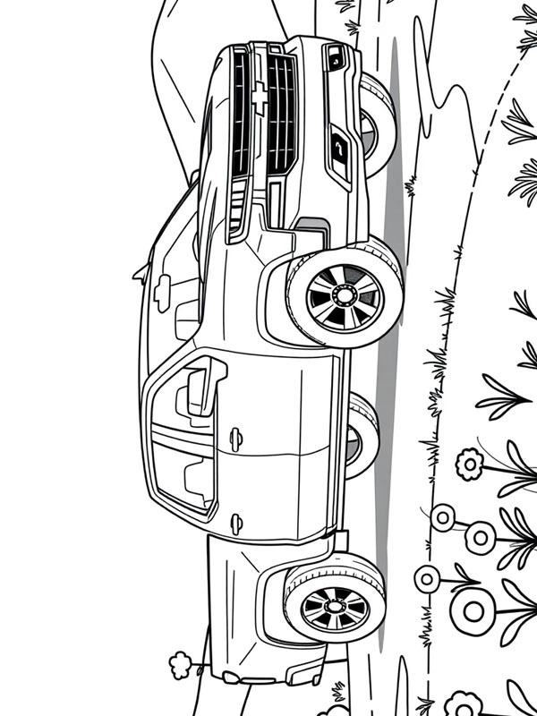 Chevrolet Silverado 1500 1999 Coloriage