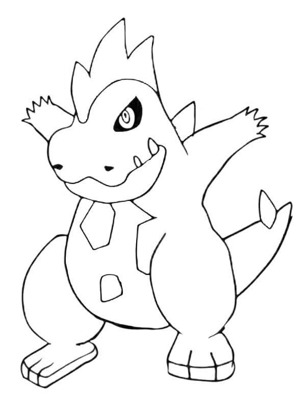 Croconaw (Pokémon) Coloriage