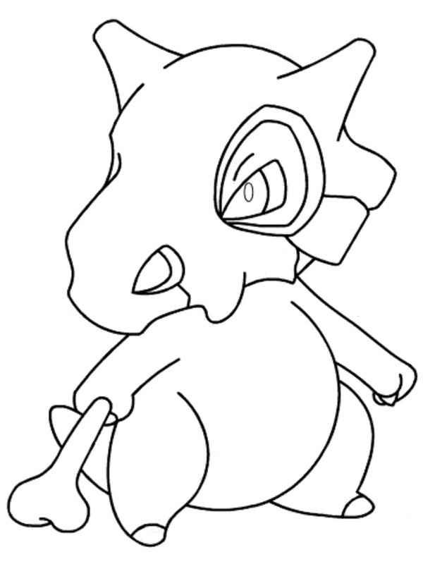 Osselait (Pokémon) Coloriage