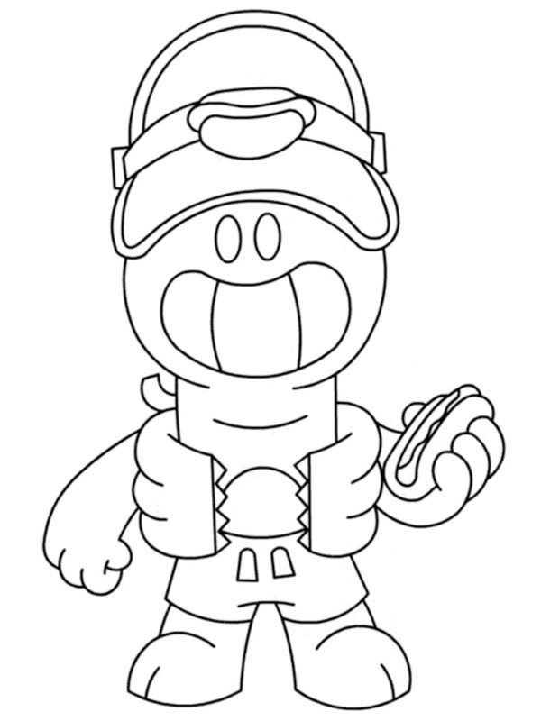 Doug Brawl Stars Coloriage