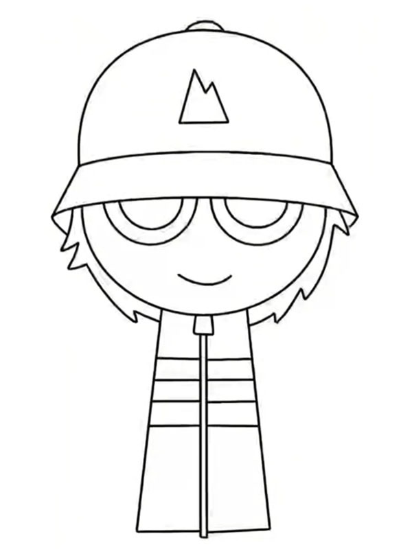 El Cool P (Incredibox Sprunki) Coloriage