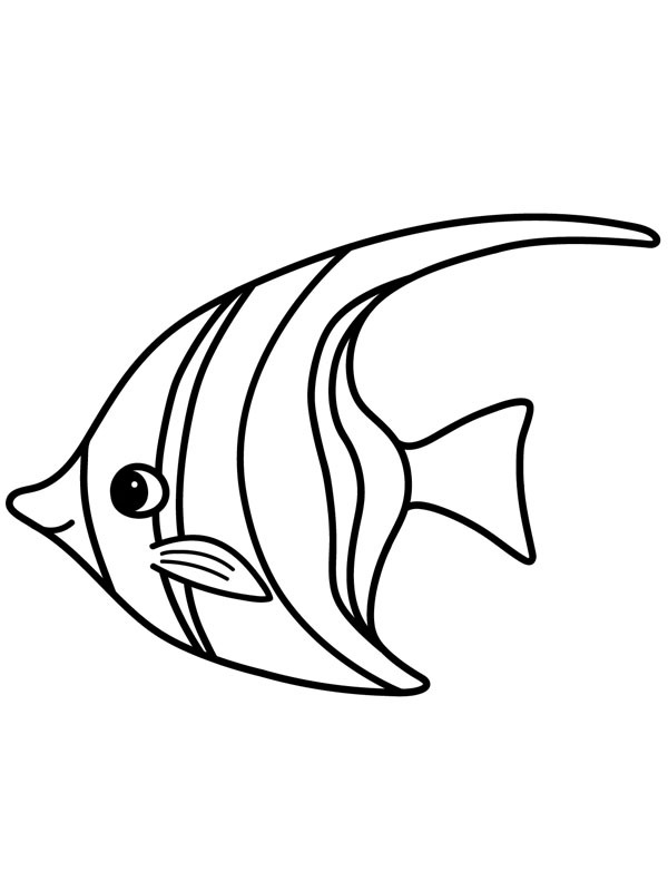 Poisson-ange Coloriage