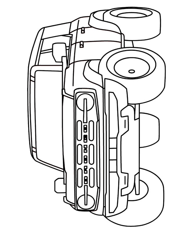 Ford Bronco Coloriage