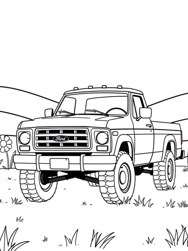 Ford F 150 Coloriage