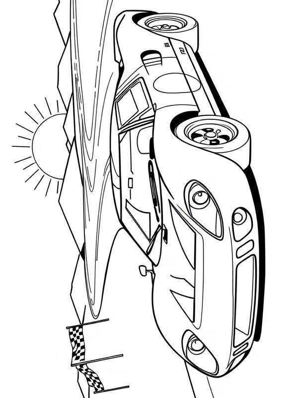 Ford GT40 Coloriage