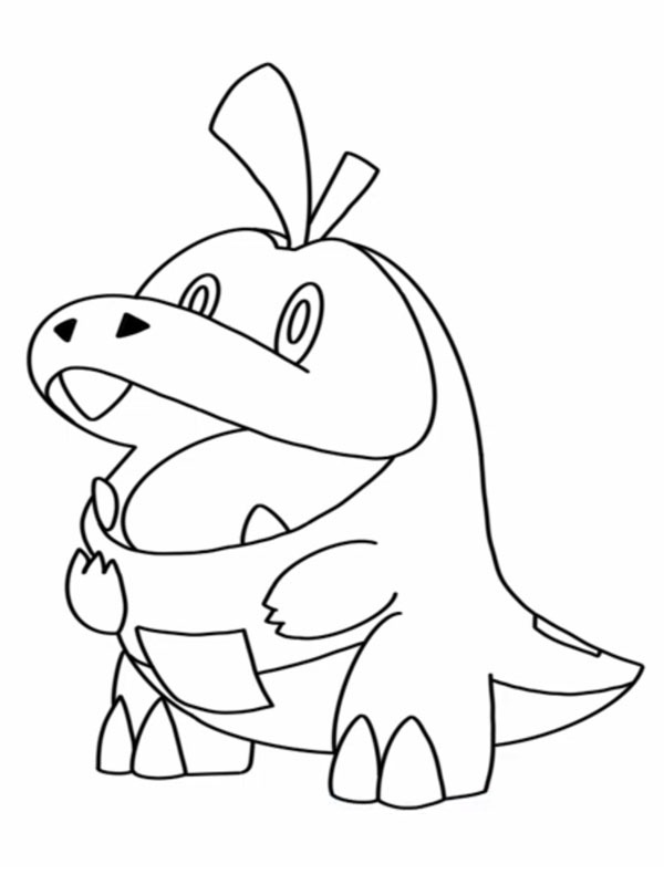 Chochodile (Pokémon) Coloriage