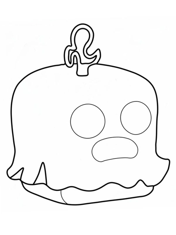 Ghost Blox Fruit Coloriage