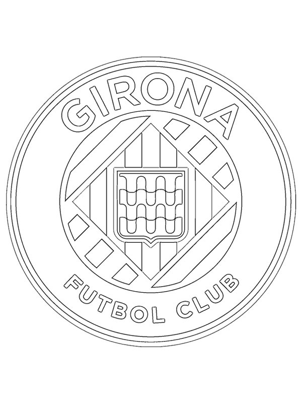 Girona Futbol Club Coloriage