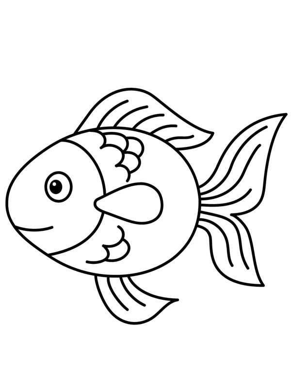 Poisson rouge Coloriage