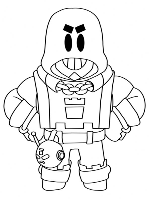 Grom Brawl Stars Coloriage