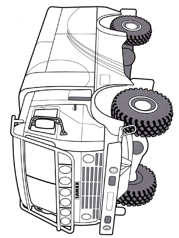 Camion Kamaz Coloriage