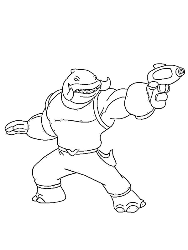 Capitaine Gantu Coloriage