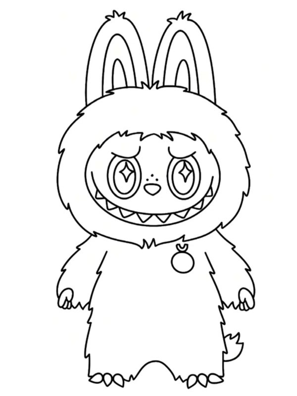 Labubu Coloriage