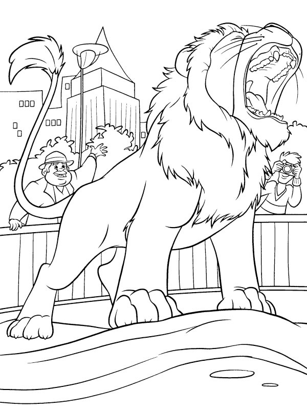 Lion Samson (The Wild) Coloriage