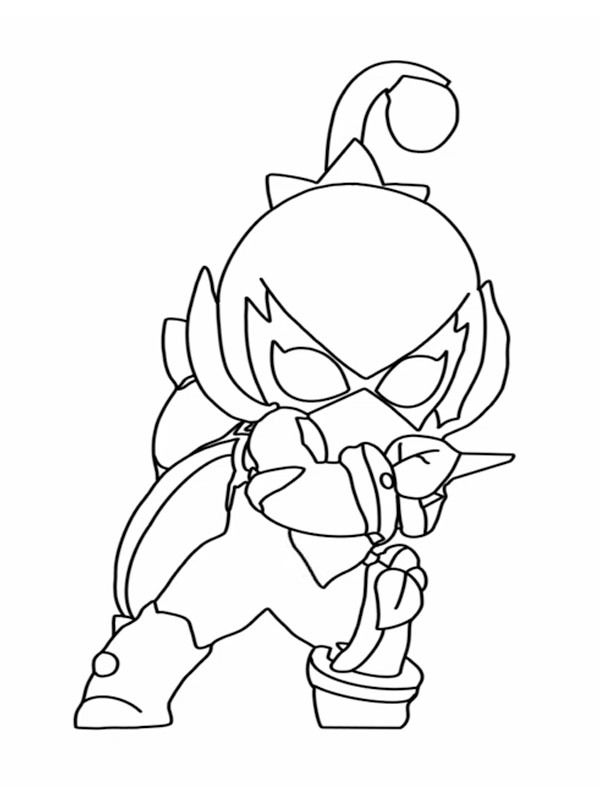 Lily Brawl Stars Coloriage