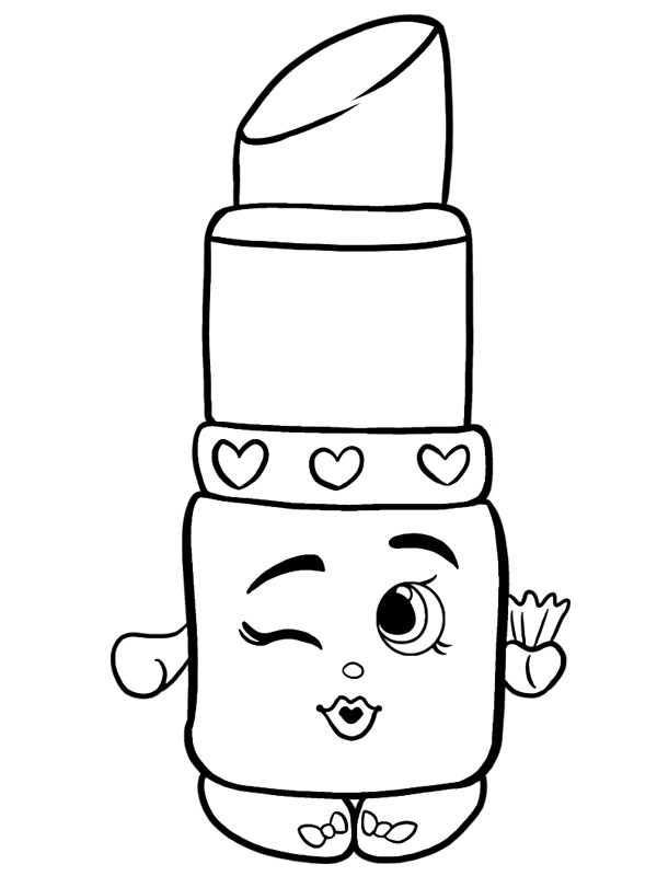 Lippy Lips Shopkins Coloriage