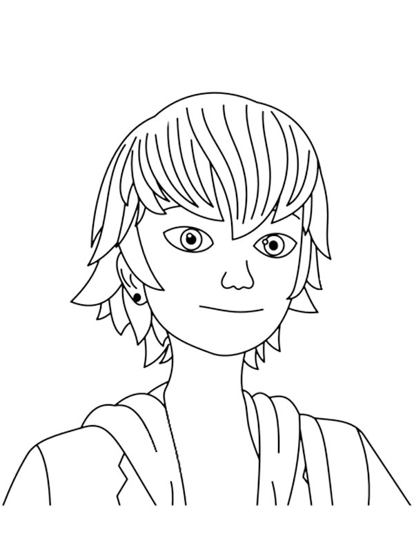 Luka Couffaine (Miraculous) Coloriage