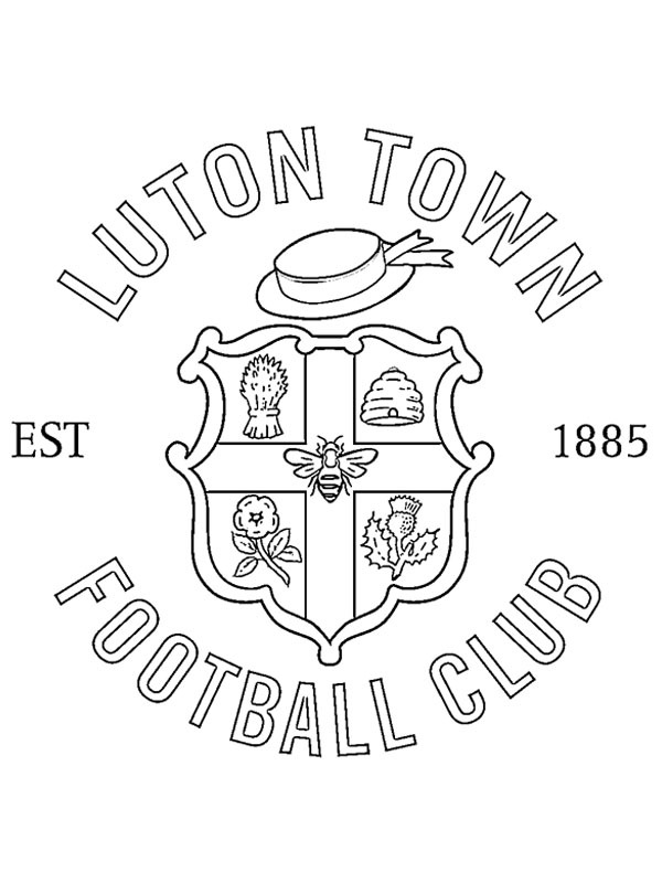 Luton Town FC Coloriage