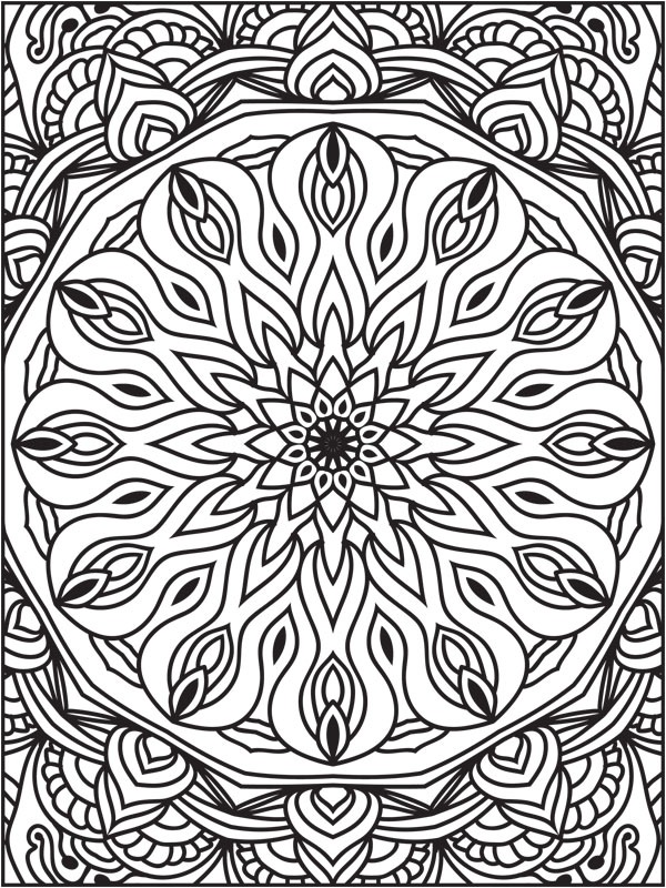 Mandala 2 Coloriage