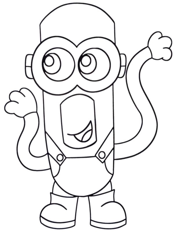 Mega Minion Tim Coloriage