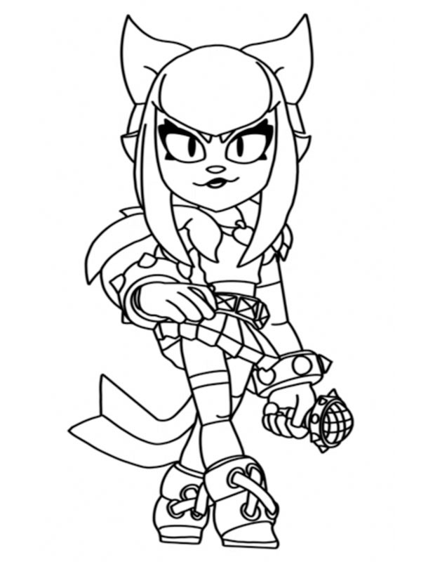 Melodie Brawl Stars Coloriage