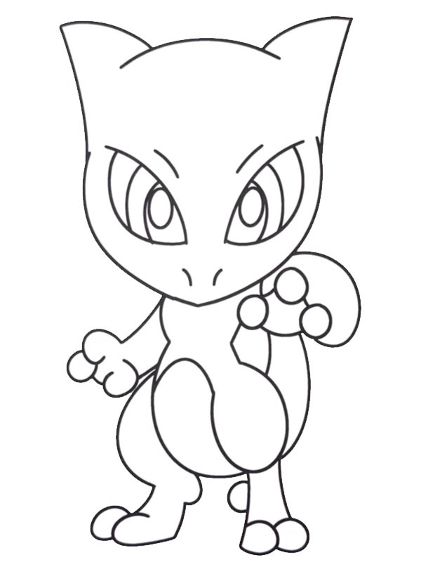 Mewtwo (Pokémon) Coloriage